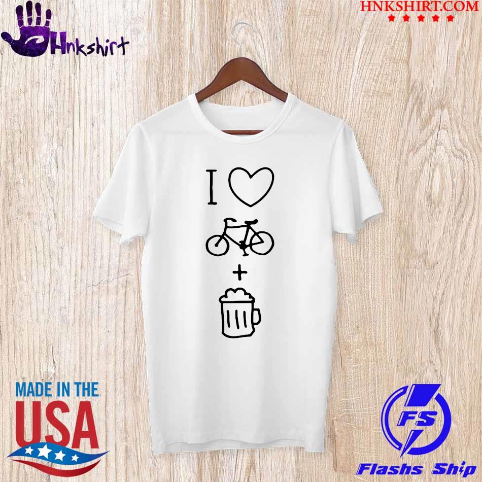 I Love Bicycle And Beer Shirt