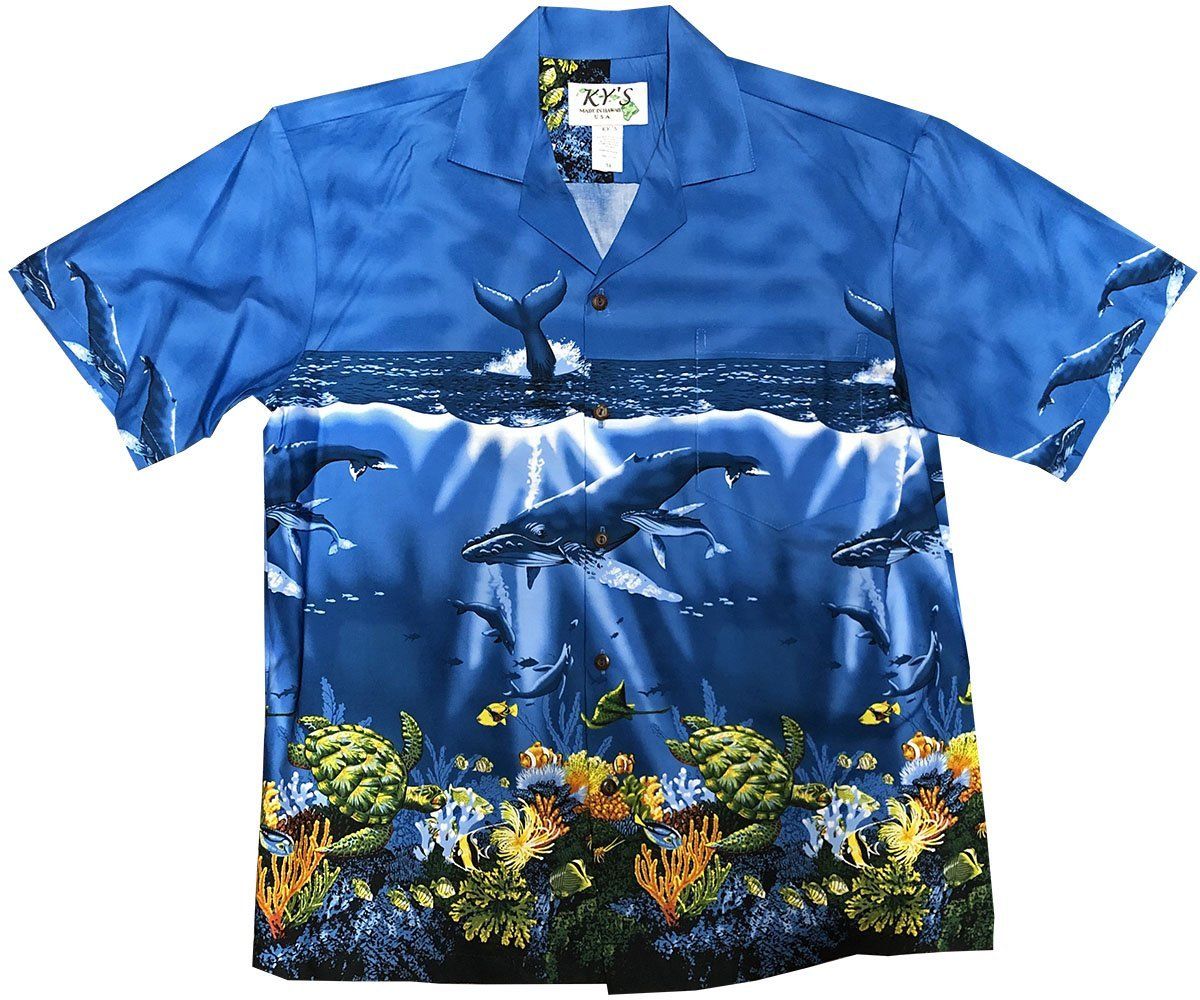 I Speak Whale Navy Hawaiian Shirt