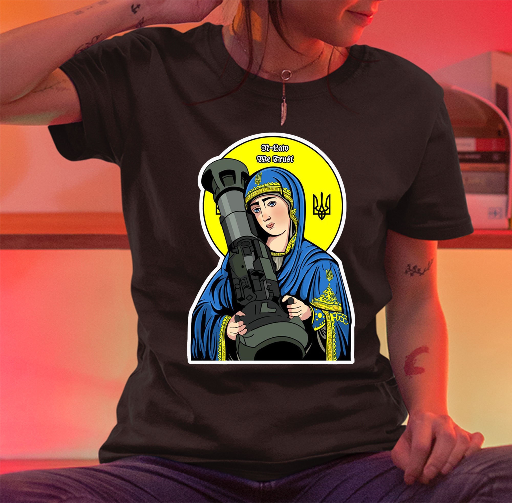 I Stand With Ukraine Saint Javelin The Protector Of Shirt