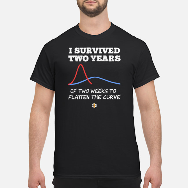 I Survived Two Years Of Two Weeks To Flatten The Curve T Shirt
