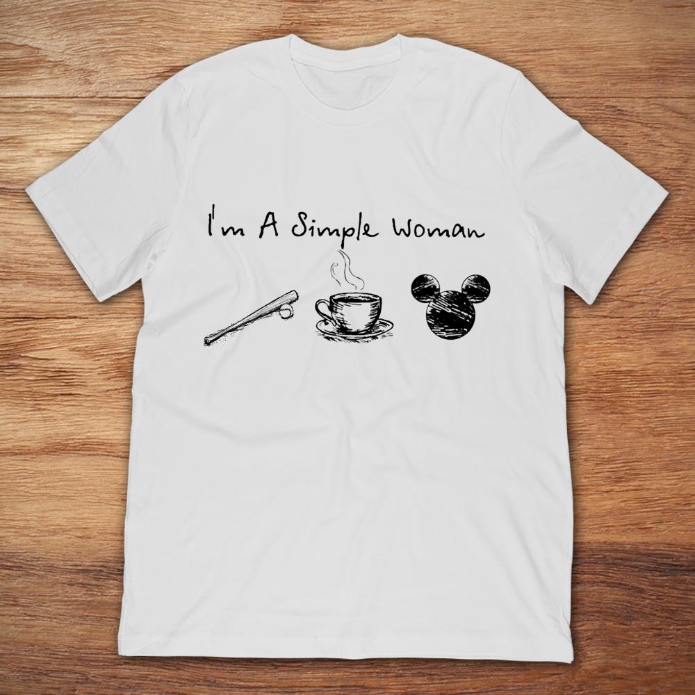 I’m A Simple Woman Baseball Coffee Mickey Mouse