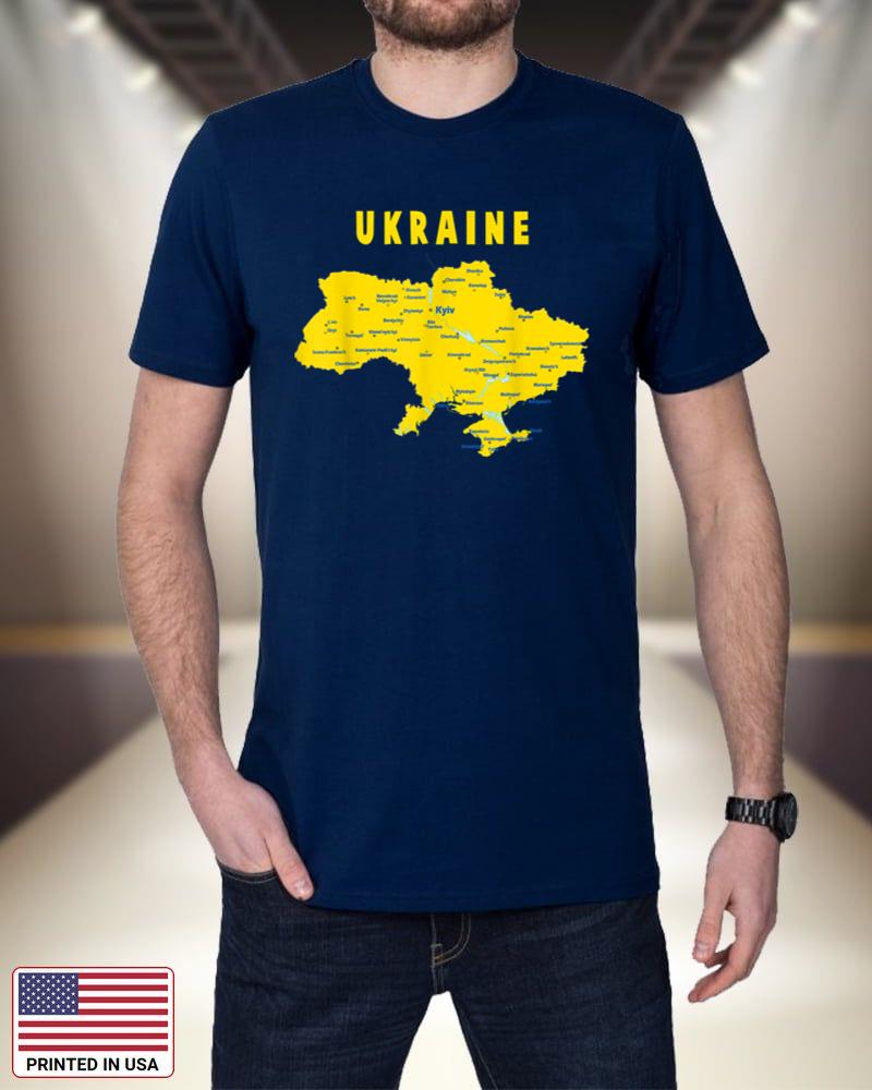 Illustrated map of Ukraine, the major cities and lakes DQ3Am