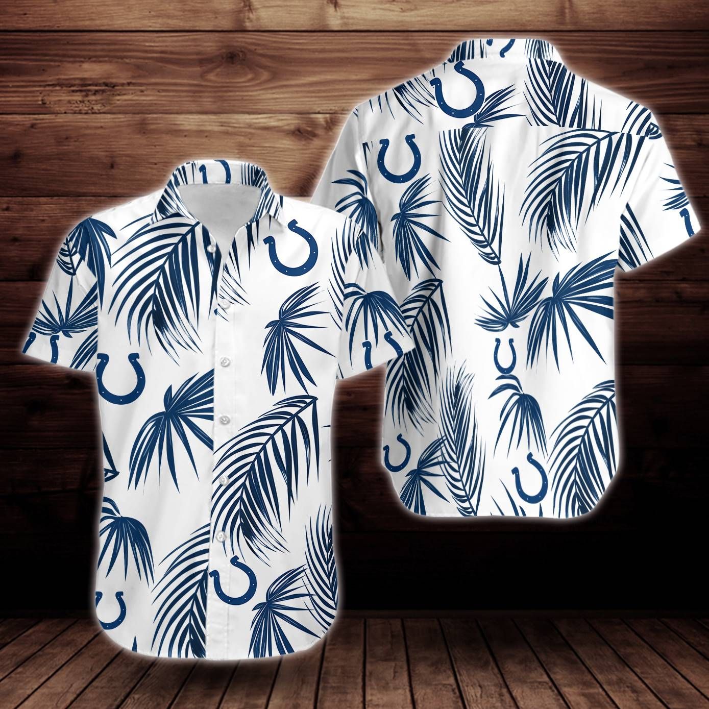 Indianapolis Colts Flower Short Sleeve Hawaiian Shirt Big And Tall Hawaiian Shirts