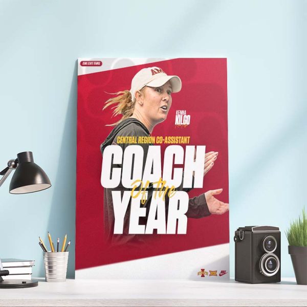 Iowa State Tennis Kenna Kilgo ITA Tennis Central Region Co-Assistant Coach of the Year Home Decor Poster Canvas