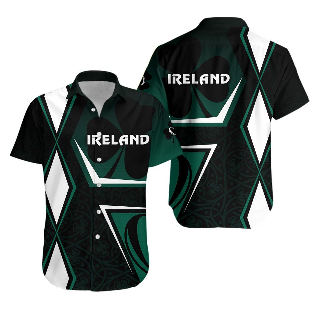 Irish Rugby Hawaiian Shirt Celtic Shamrock Vibes K8