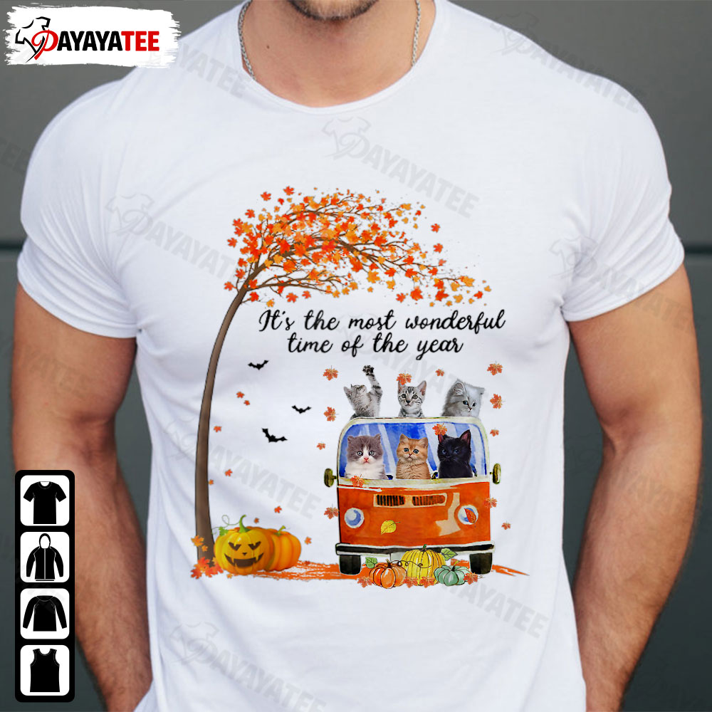 It’S The Most Wonderful Time Of The Year Shirt Cats Halloween