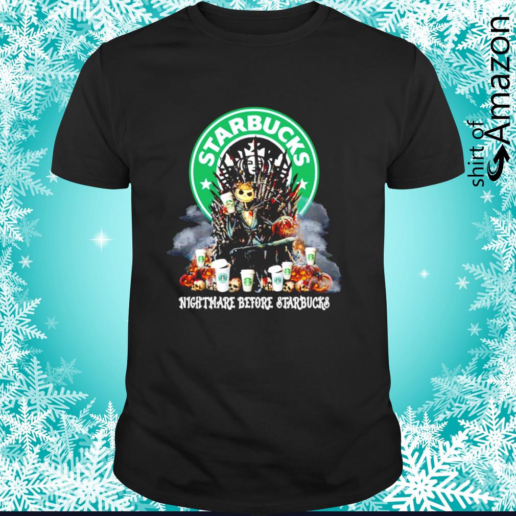 Starbucks / Nightmare Before Christmas DISNEY Inspired Jack Skellington Disneyland T-Shirt Halloween Skellington Coffee