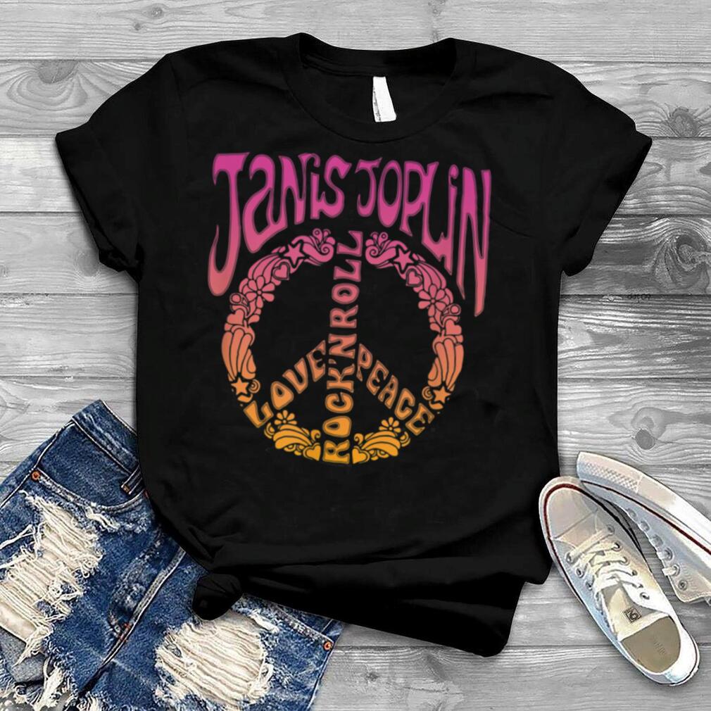 Janis Joplin Peace Art Nouveau T Shirt B09LVT1ZTX