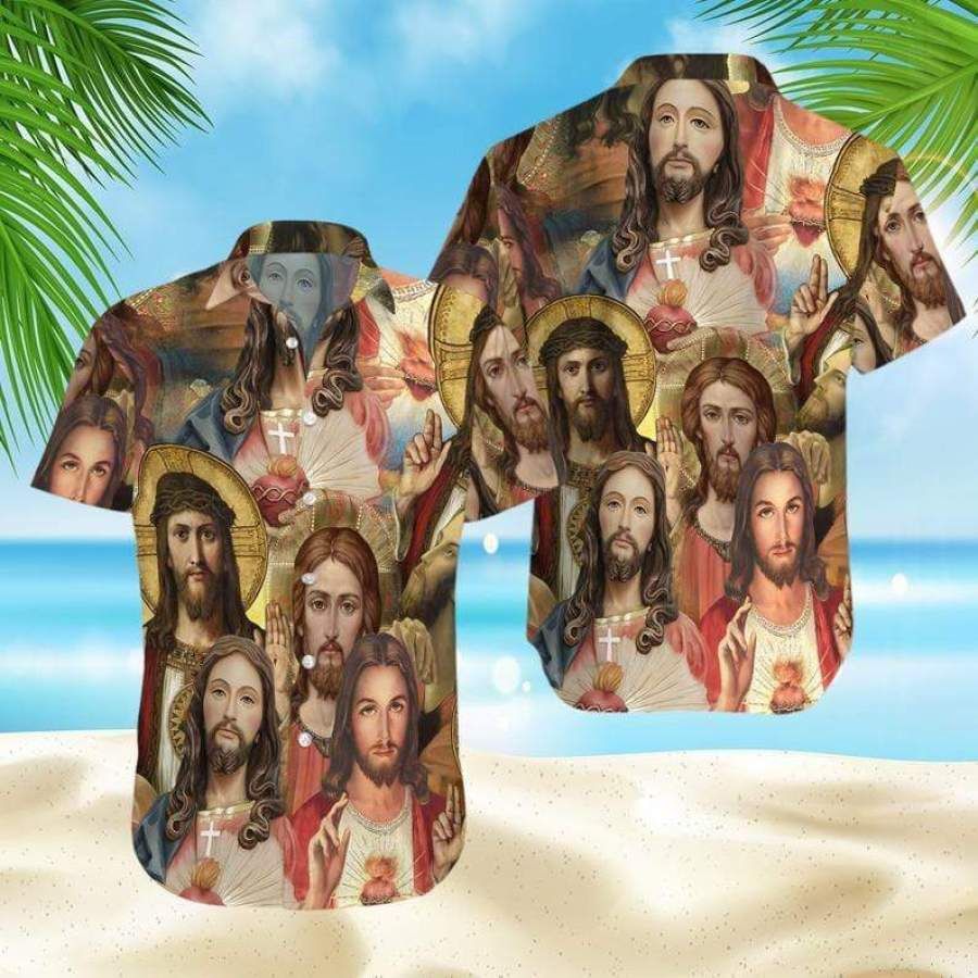 Jesus Christmas Hawaiian Aloha Shirts #v
