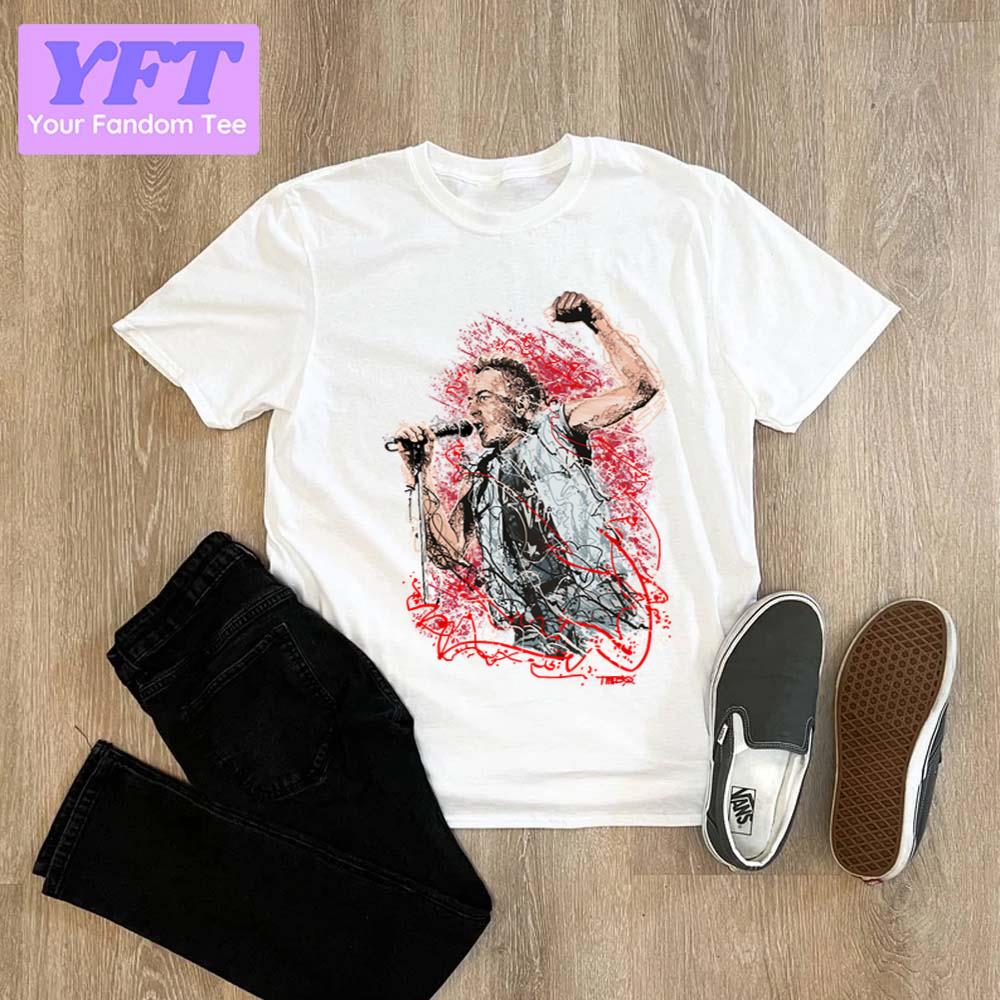 Joe Strummer Portrait X Timbo Killing Joke Rock Band Unisex T-Shirt