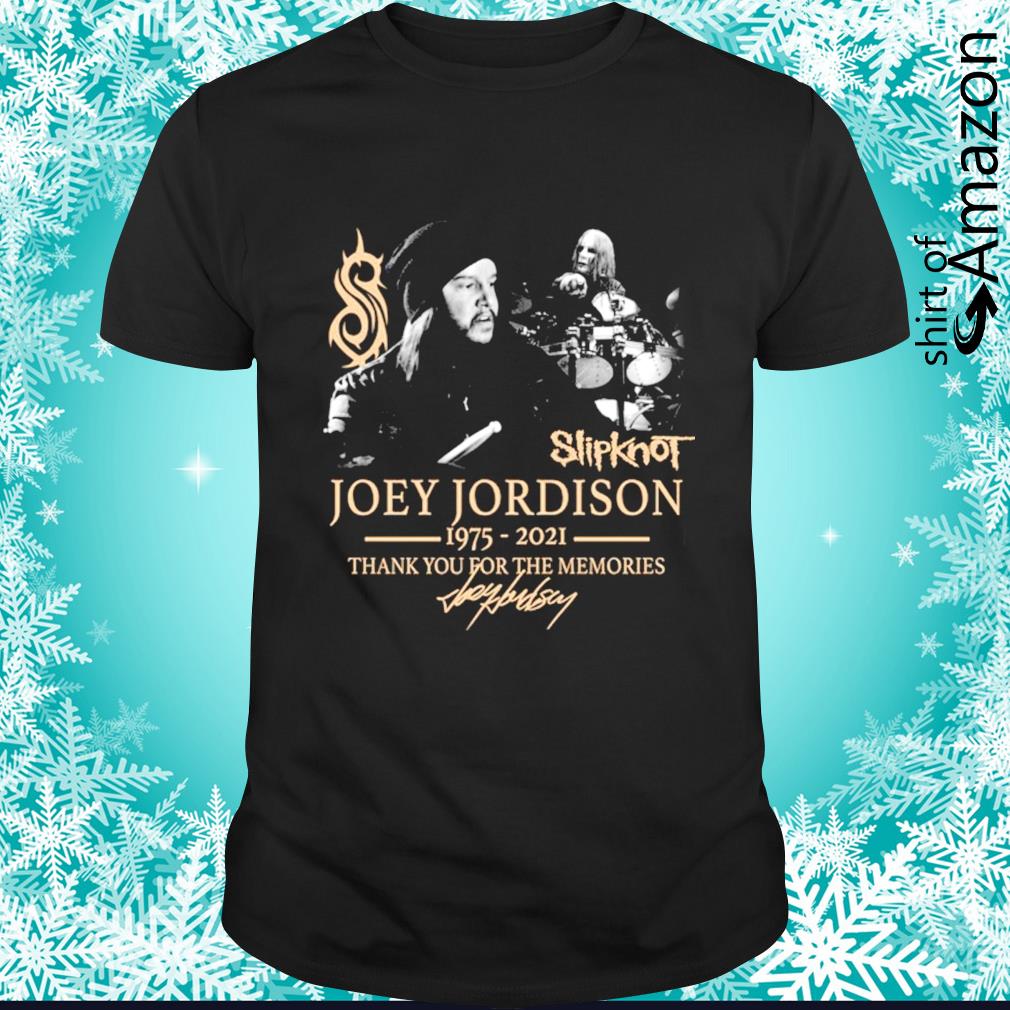 Joey Jordison Slipknot thank you for the memories signature t-shirt