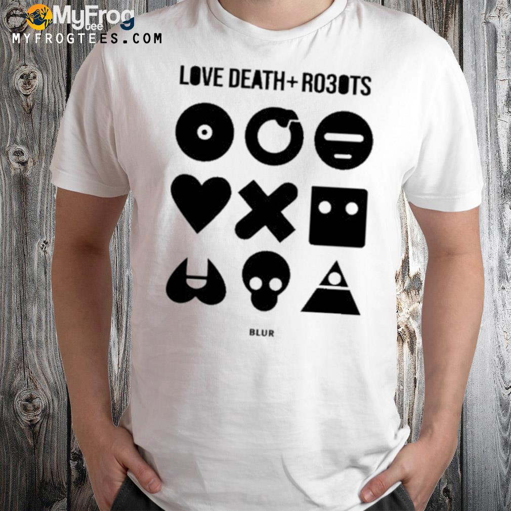John scalzI love death robots blur shirt
