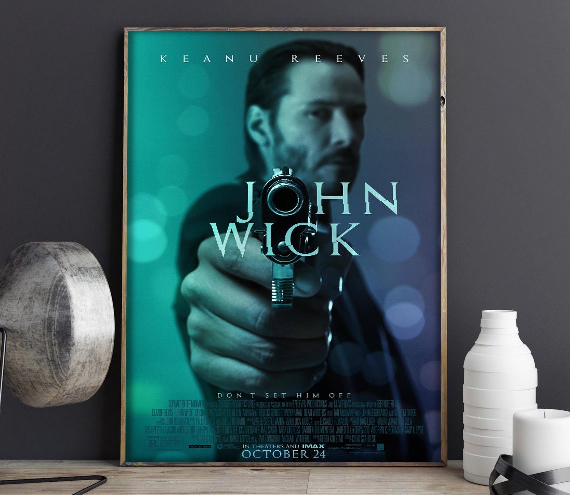 John Wick Chapter 4 Poster, Keanu Reeves Poster, Coming Soon John Wick 4 Movie Poster for Fan with 