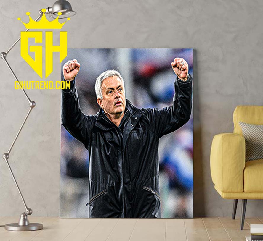 Jose Mourinho First Manager Champions League – Europa League – Europa Conference League Final Poster Canvas