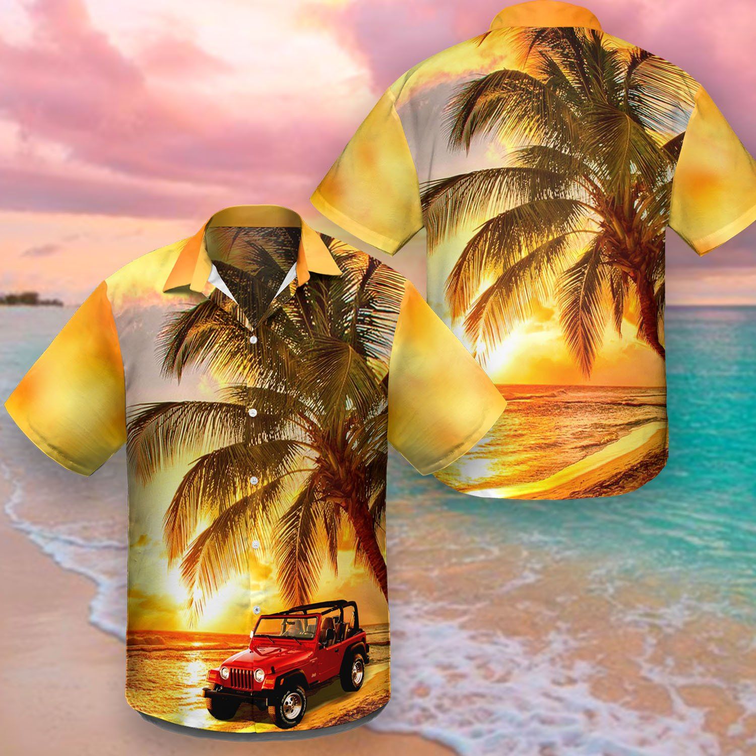 Jp Sunset Beach Hawaiian Shirt Md170720ki