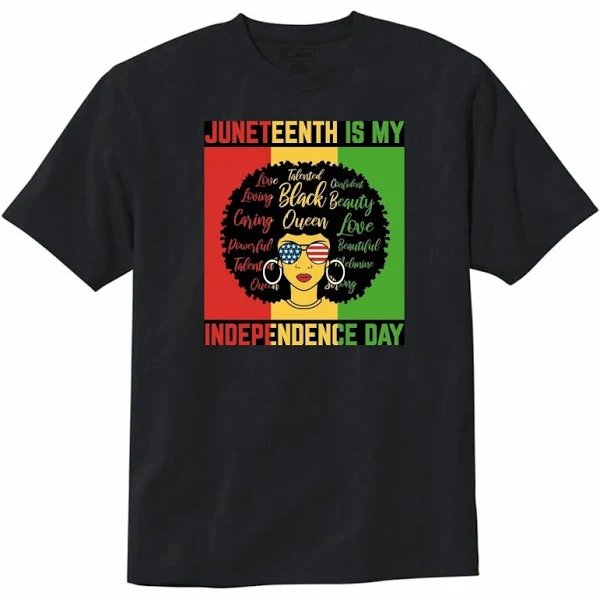 Juneteenth is My Independence Day 3XL Black