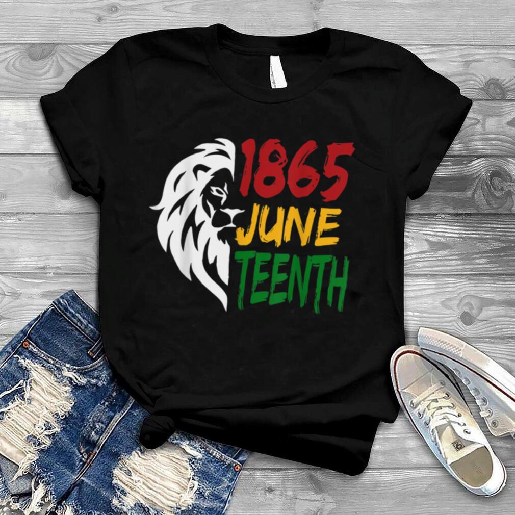 Juneteenth Is My Independence Day Black King Lion Father Day T Shirt
