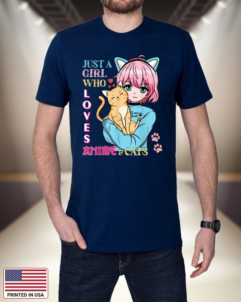 Just A Girl Who Loves Anime & Cats Cute Gifts for Teen Girls 4O1Zf