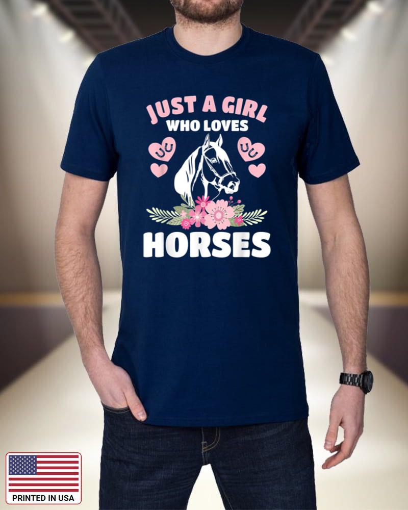 Just A Girl Who Loves Horses Horse Lover Horseback Riding UGFWA