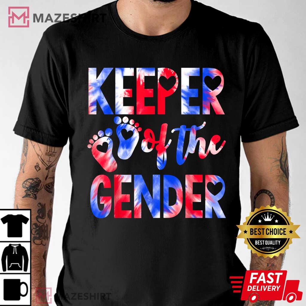 Keeper Of The Gender 4th Of July Baby Gender Reveal T-Shirt