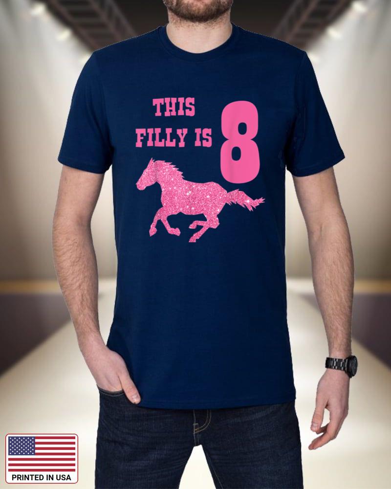 Kids 8th Birthday Horse T-Shirt - Party for 8 Year Old Girls_1 IMiFX