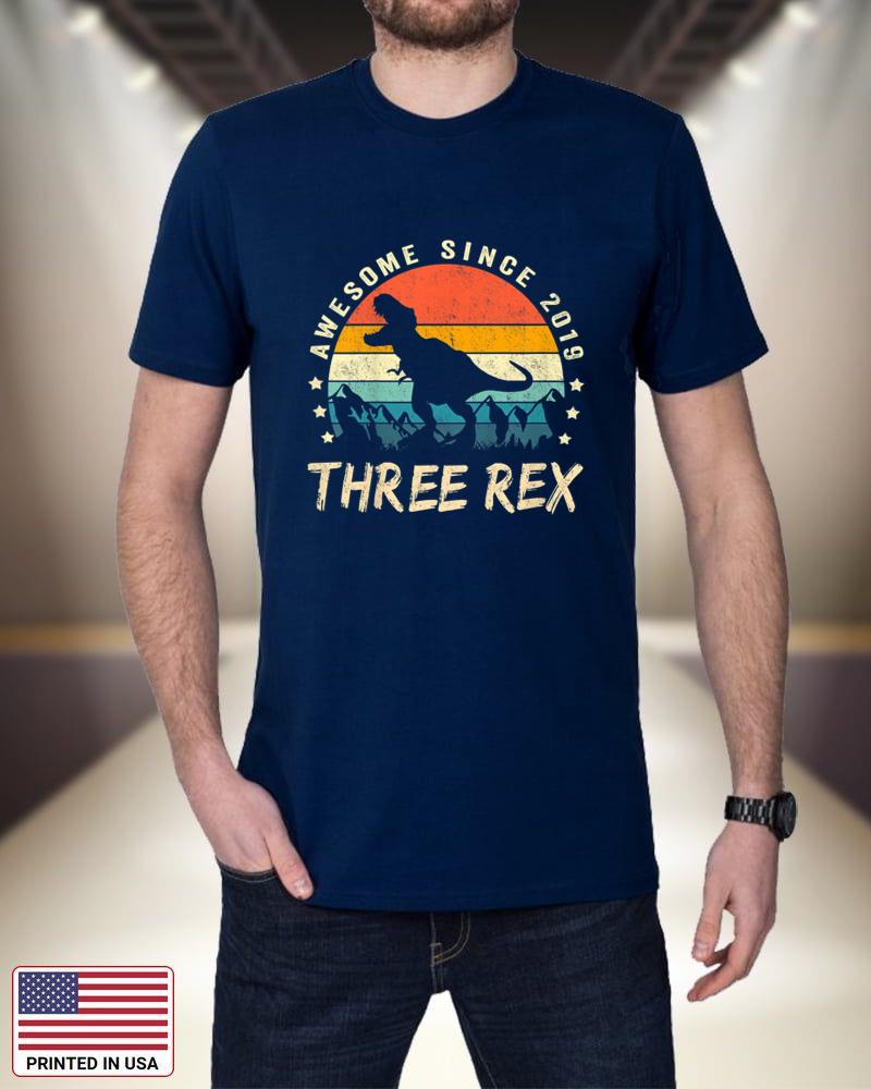 Kids Three Rex 3rd Birthday Shirt Third Dinosaur 3 Year Old uoK0z