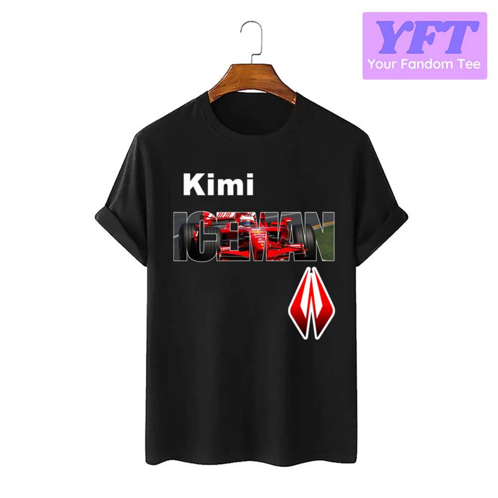 Kimi Raikkonen Iceman Cool Car Racing Unisex T-Shirt