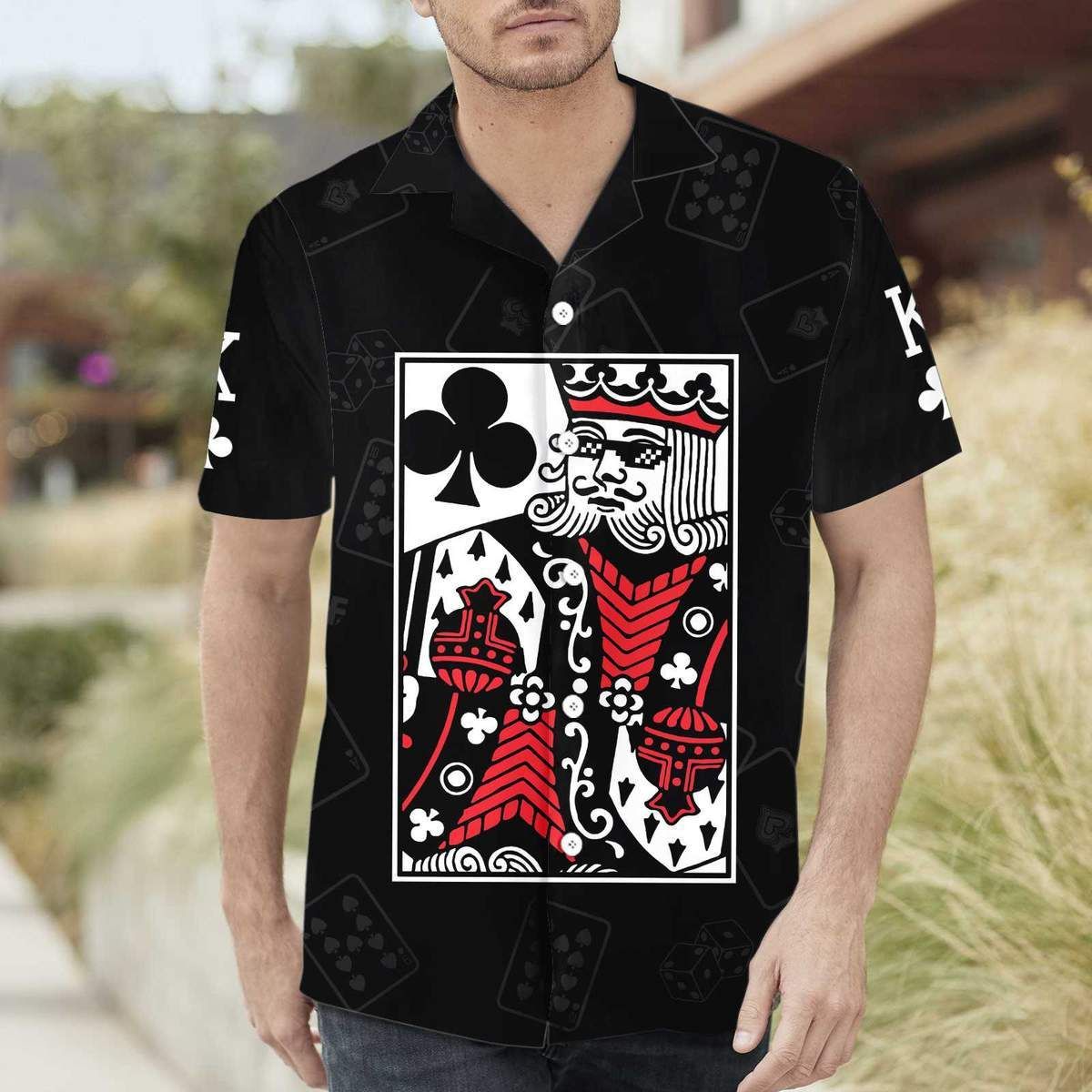 King Card Poker is a game of chance Hawaiian Shirt #V