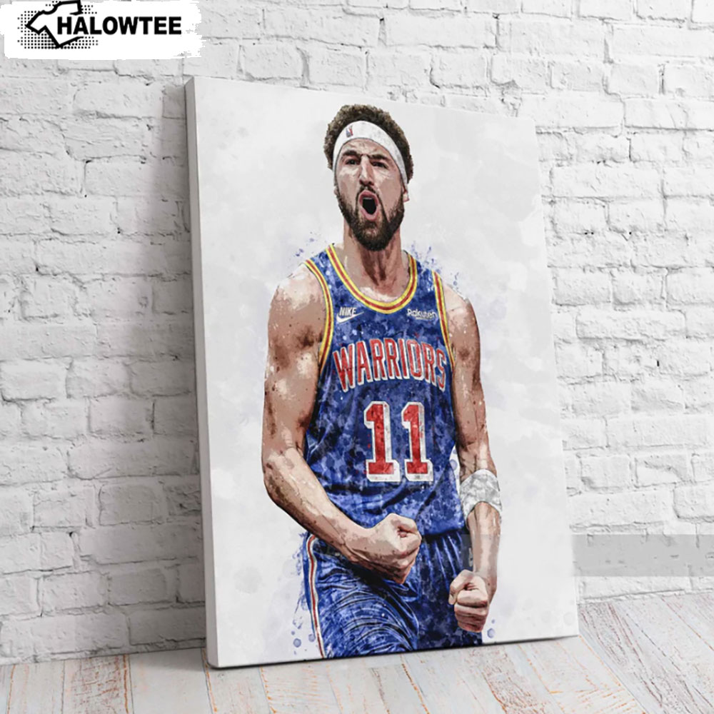 Klay Thompson Poster Wall Decor Gift for Basketball Lover