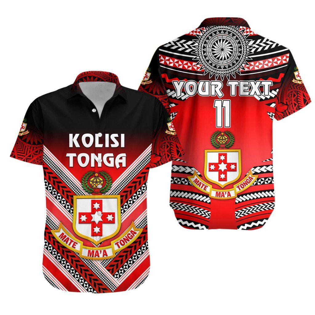 Kolisi Tonga Hawaiian Shirt Mate Ma’a Tonga Creative Style, Custom Text And Number K8 Big And Tall Hawaiian Shirts