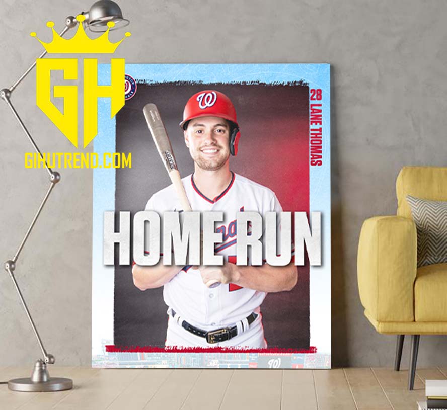 Lane Thomas Home Run Washington Nationals MLB Poster Canvas