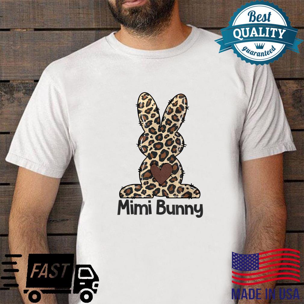 Leopard Mimi Easter Bunny Shirt Mimi Life Happy Easter Day Shirt