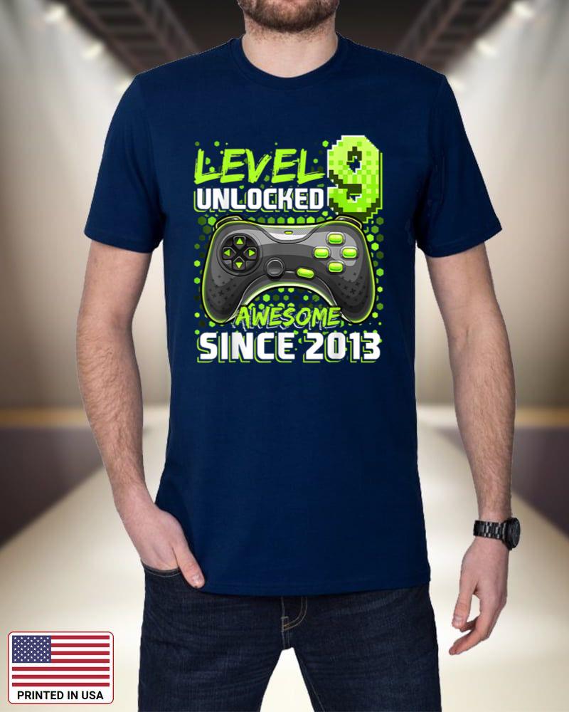 Level 9 Unlocked Awesome 2013 Video Game 9th Birthday Boy GX17w