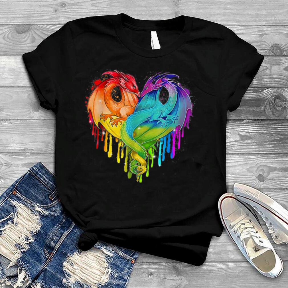 Lgbt Dragon Heart Rainbow Heart Dragon Lgbt Pride T Shirt B09ZQD6LK1