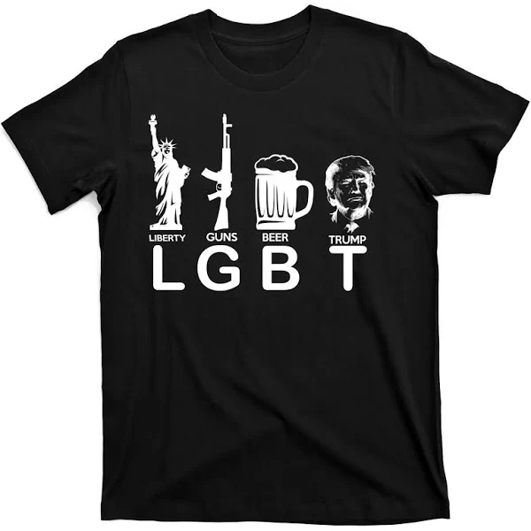 Lgbt Liberty Guns Beer Pro Donald Trump T Shirt