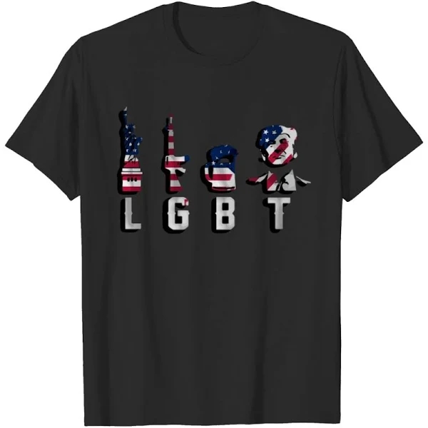 Lgbt Liberty Guns Beer Trump Parody T Shirt