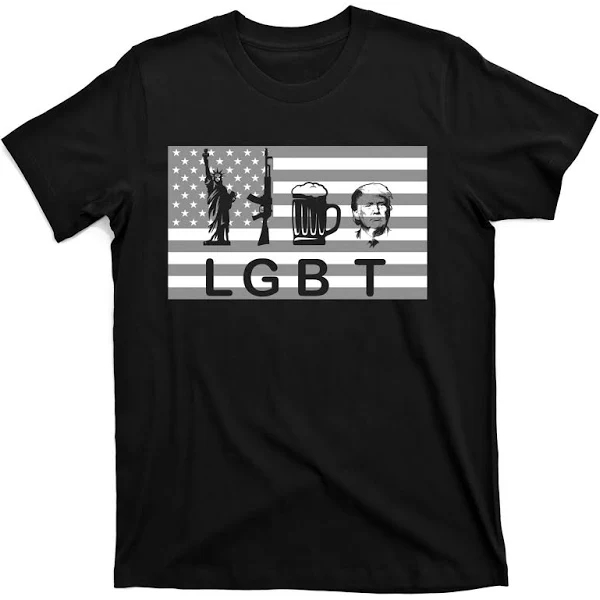 Lgbt Liberty Guns Beer Trump T Shirt