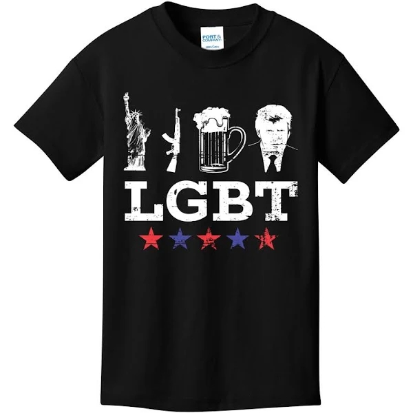 Liberty Guns Beer Trump Funny Gift Funny Lgbt Trump Gift T Shirt