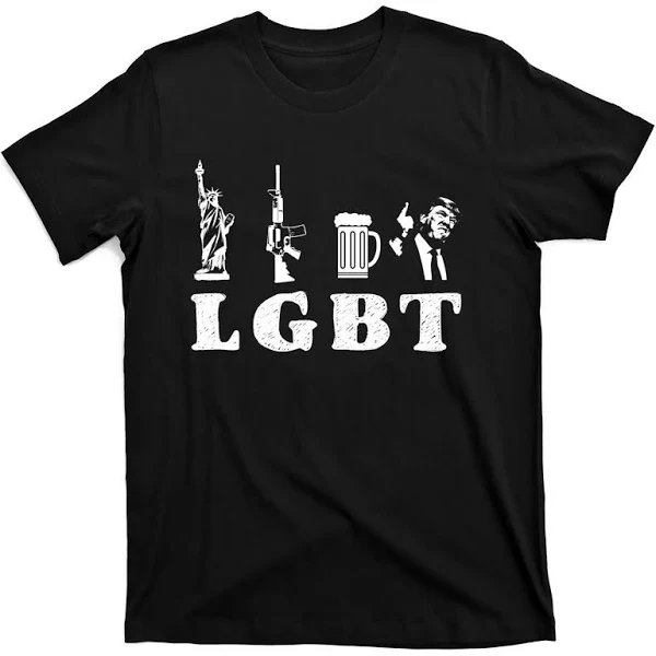 Liberty Guns Beer Trump Great Gift Lgbt Trump Hooded Meaningful Gift T Shirt