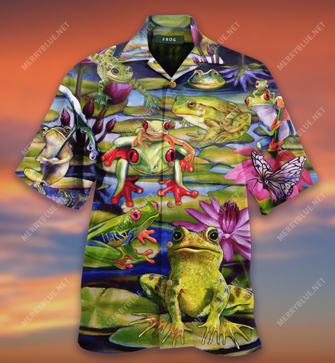Life Is Better With A Frog Unisex Hawaiian Shirt
