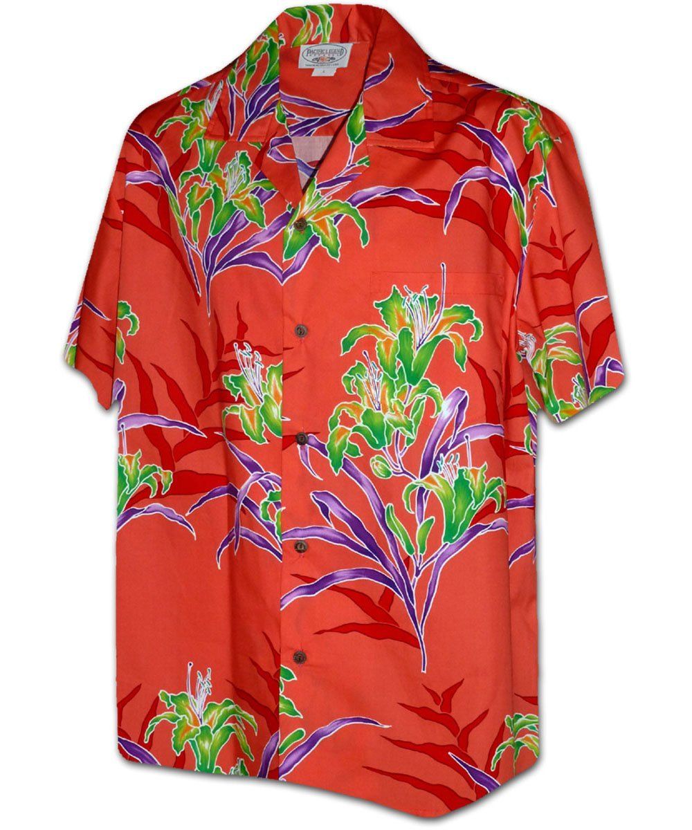 Lily Tropicana Coral Hawaiian Shirt