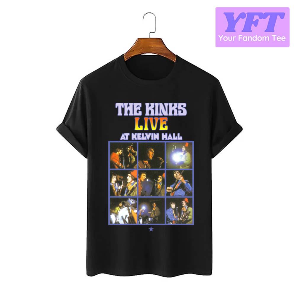 Live At Kelvin Hall The Kinks Band Unisex T-Shirt