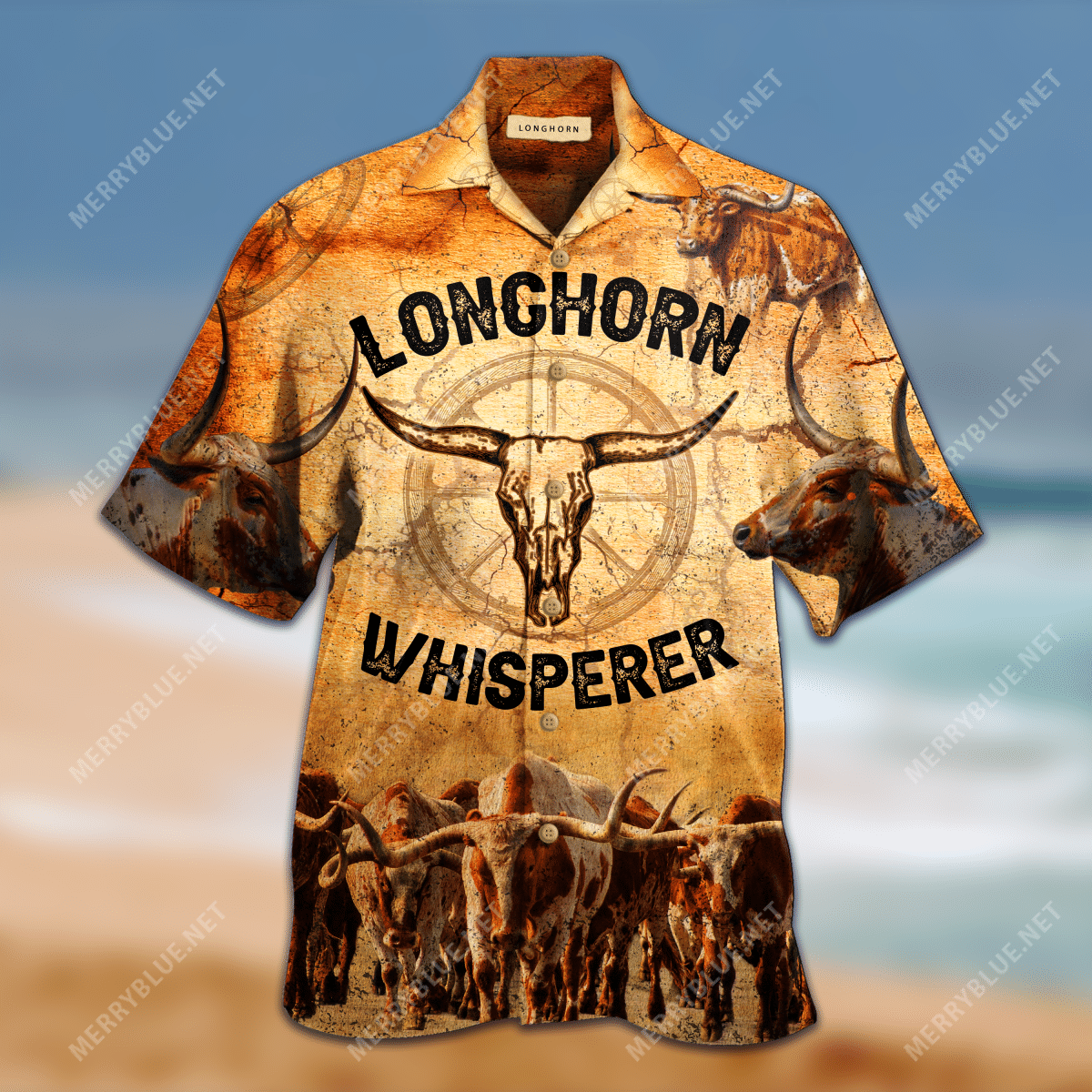 Longhorn Whisperer Unisex Hawaiian Shirt