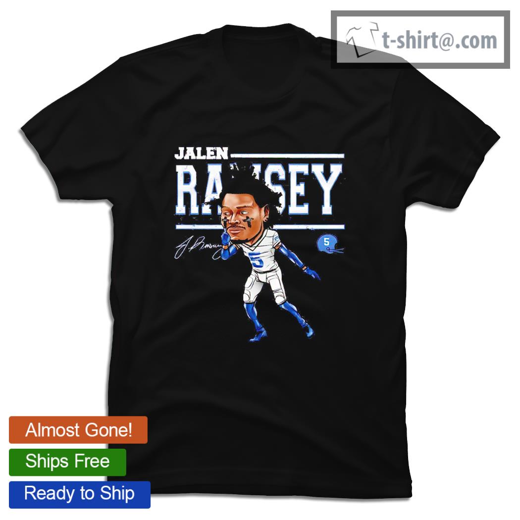 Los Angeles football Jalen Ramsey cartoon signature shirt