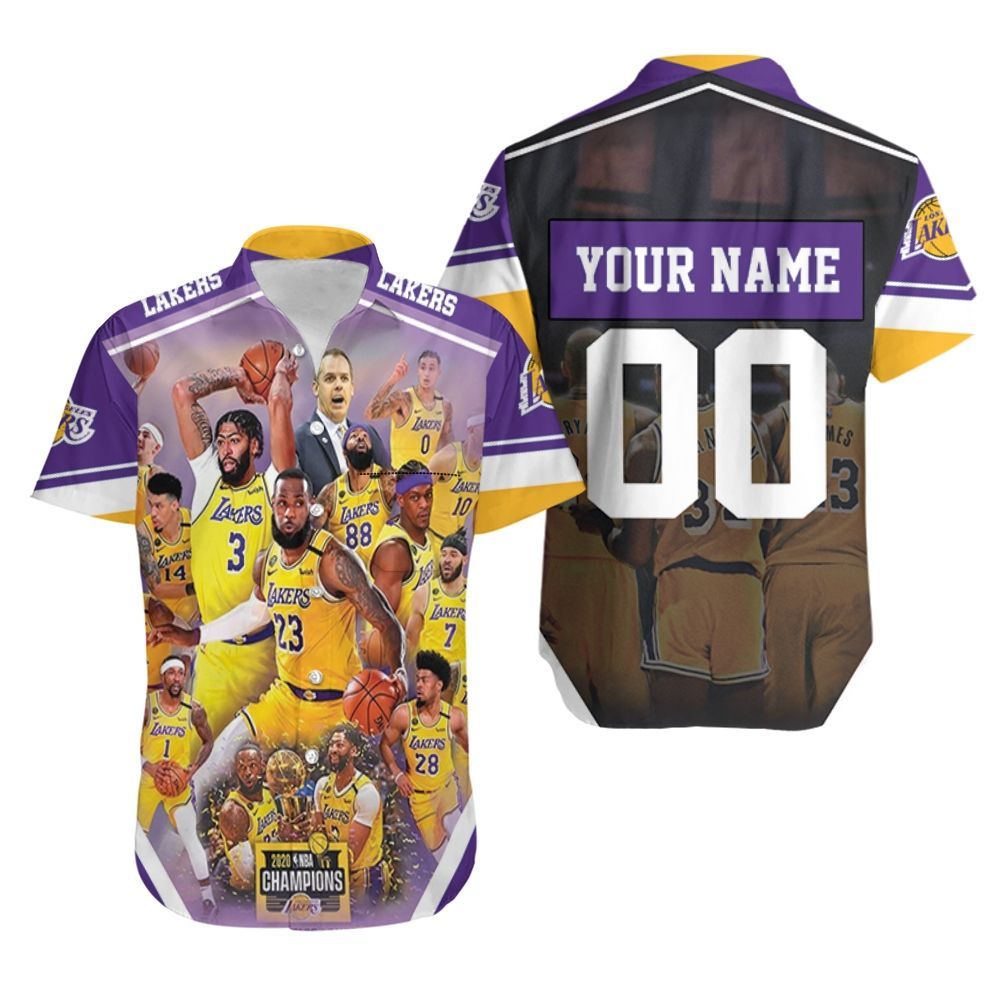 Los Angeles Lakers 2020 Champions For Fans Personalized Hawaiian Shirt