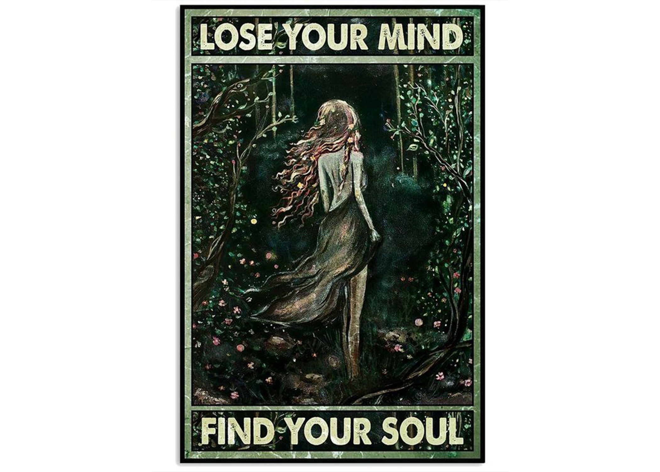 Lose your mind find your soul  Poster, Hippie Girl, Hippie Poster, Hippie Girl Poster, Hippie Gift, Vintage Poster, No Framed Poster