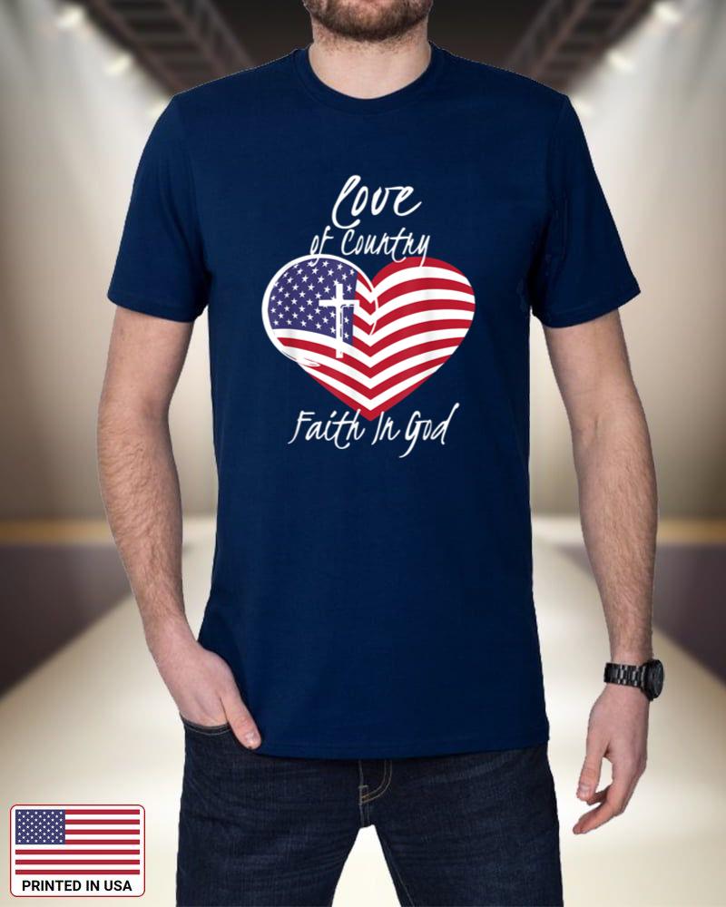 Love of Country Faith in God Funny Christian 4th of July tniCF