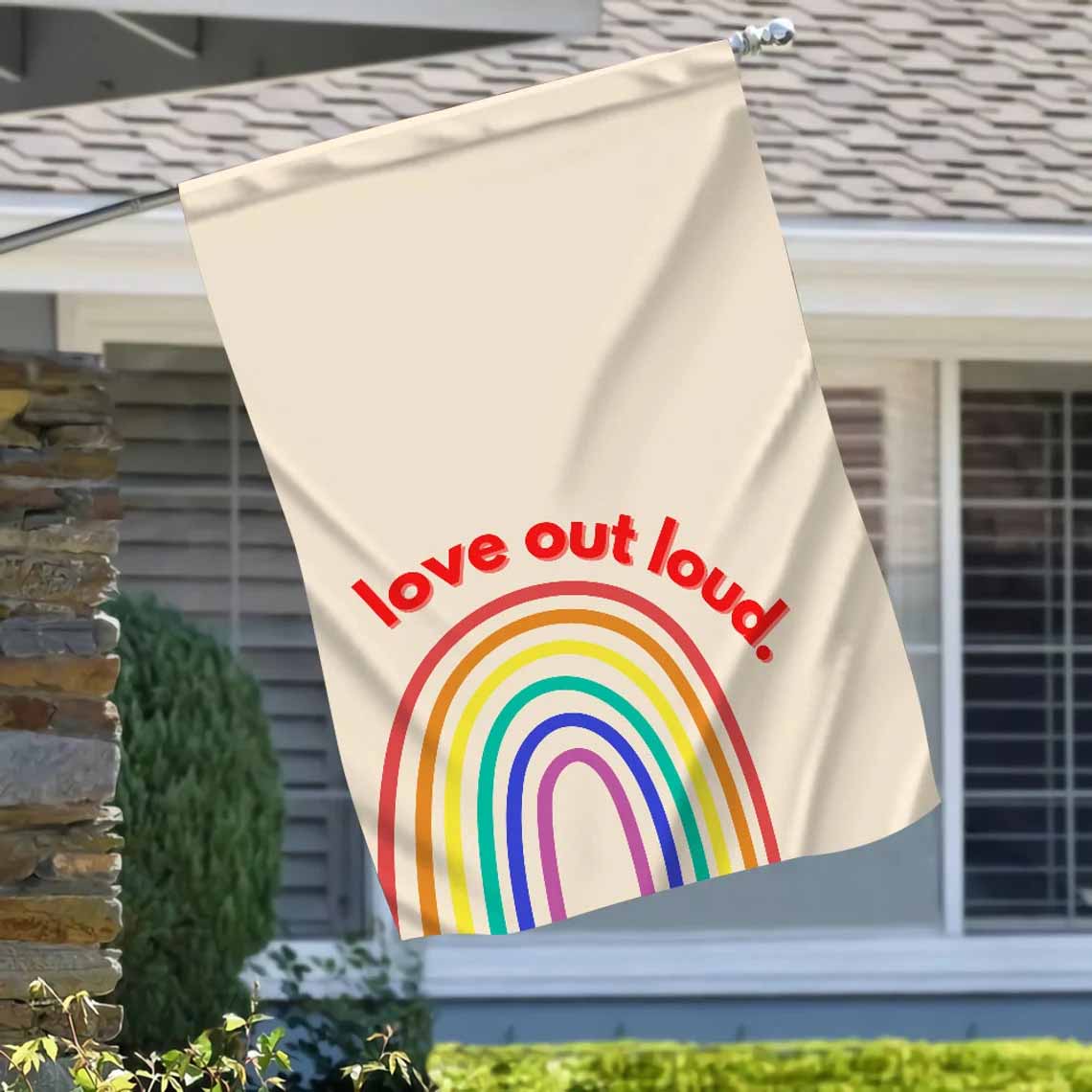 Love Out Loud, Happy Pride Month Flag