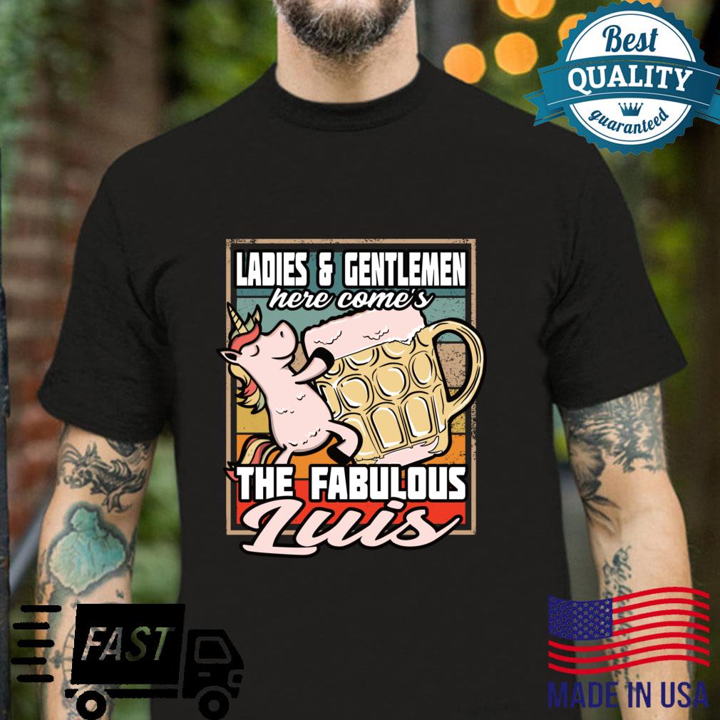 Luis Name Vintage I Luis Einhorn I The Fabulous Luis Langarmshirt Shirt