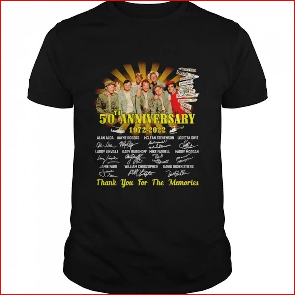 M a s h 50th Anniversary 1972 2022 Thank You For The Memories T shirt